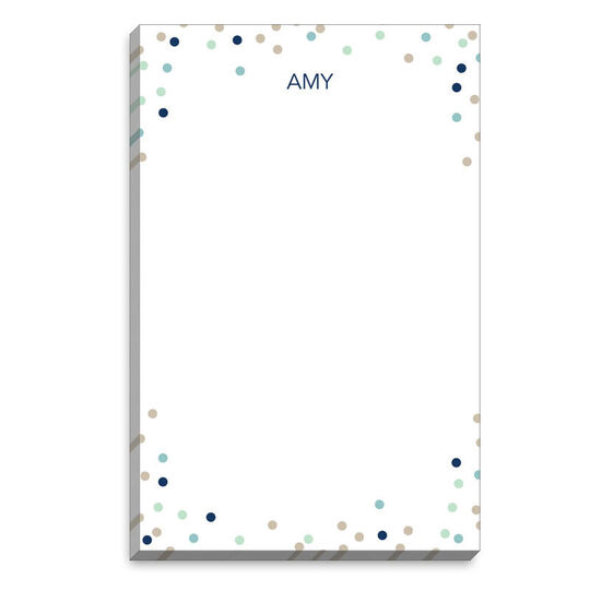Blue Mix Confetti Notepads